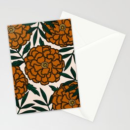 Orange Marigolds Stationery Card