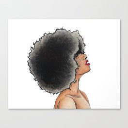 "Breathe in Babe" - Hand Painted Watercolor Design Canvas Print