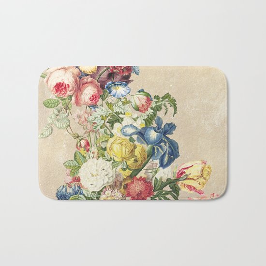 Floral tribute to Louis McNeice (Light) Bath Mat