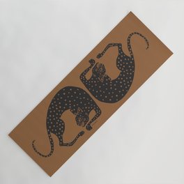 Blockprint Cheetah Yoga Mat