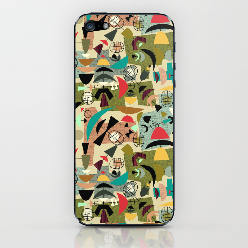 Green Eggs Ham Mid Century Iphone Skin By Jennski Society6