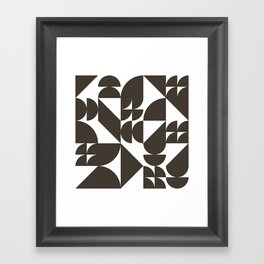 Geometrical modern classic shapes composition 5 Framed Art Print
