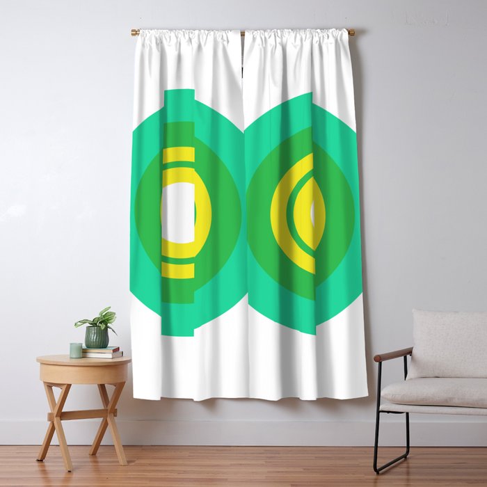 Turquoise Target Blackout Curtain By Kxatie929 Society6