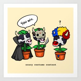 Baby Cowplant Meme Art Print