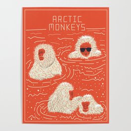Actual Arctic Snow Monkeys Poster