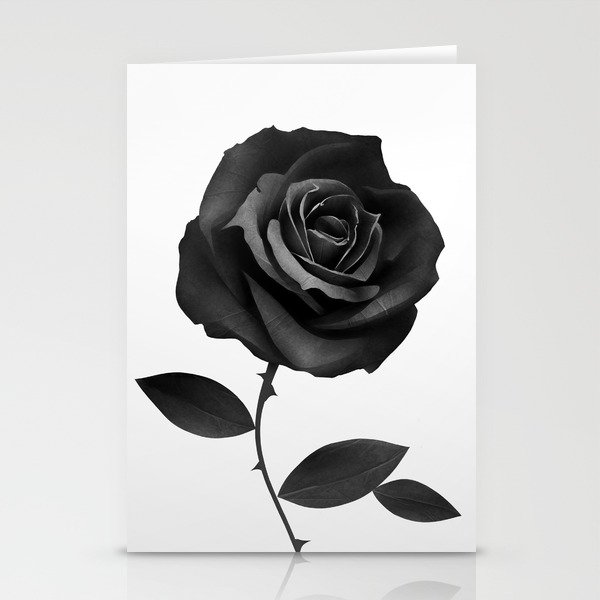 Fabric Rose Stationery Cards
