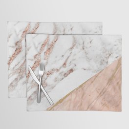 Marble rose gold blended Placemat