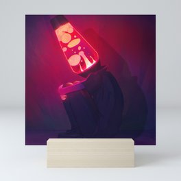 Lava Lamp Head Mini Art Print