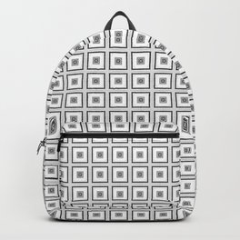 Black and White Pattern 1 Backpack | Lines, Black And White, Patterns, Grid, Digital, Classic, Digital Manipulation, Grey, Pattern, Photo 