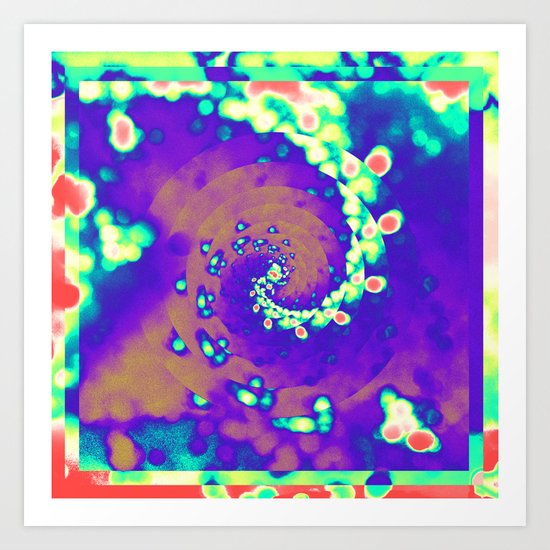 Psychedelic test Art Print