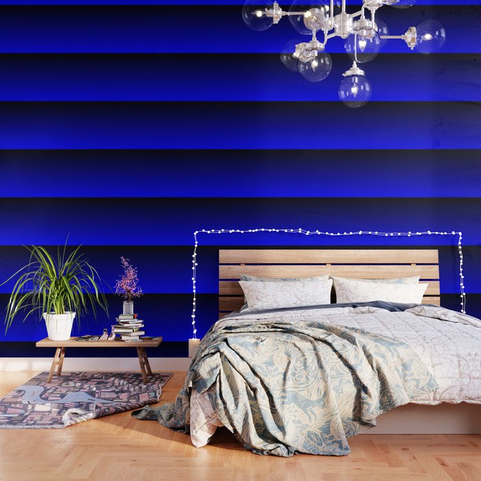 Midnight Black To Blue Ombre Flame Gradient Wallpaper By Anjchang