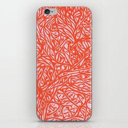 Summer Orange Saffron - Vibrant Abstract Botanical Nature iPhone Skin