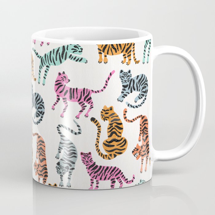 Tiger Collection – Pink & Blue Palette Coffee Mug