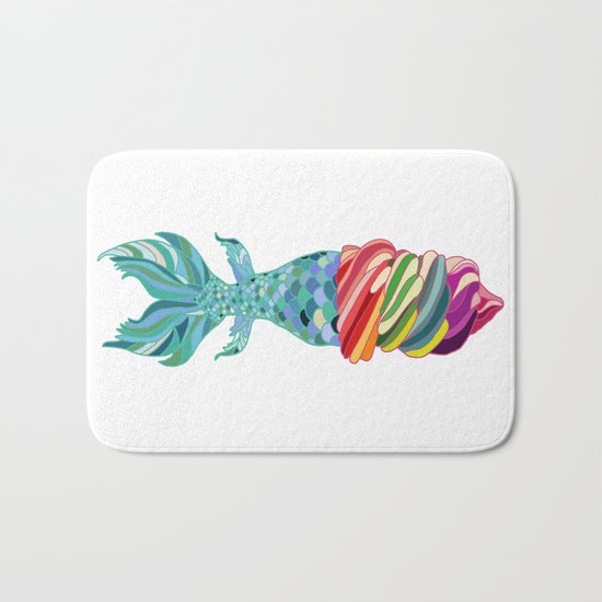 Mermaid Ice Cream Bath Mat