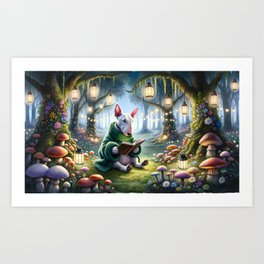 Where tails and tales intertwine Art Print