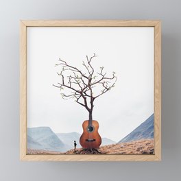 Guitar Tree Framed Mini Art Print