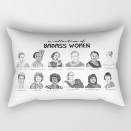 A Collection of Badass Women Rectangular Pillow