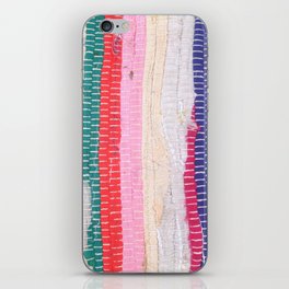 Ethnic stitch textile in multiple colours. iPhone Skin