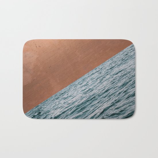 Ocean + Copper #society6 #buyart #decor Bath Mat