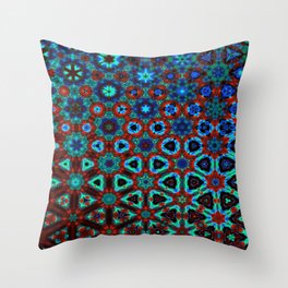 Psychedelic Abstraction Throw Pillow