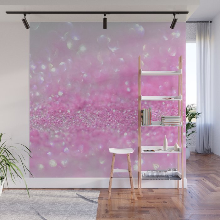 Pink Glitter Wallpaper Mural