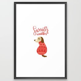 Sweater Weather Framed Art Print