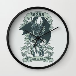 Druid Warrior Wall Clock