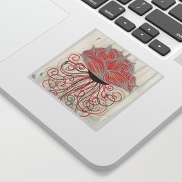 Octo-lotus Sticker