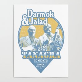 Darmok and Jalad at Tanagra - Blue Poster