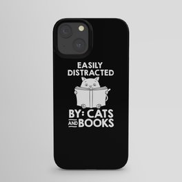 Cat Read Book Reader Reading Librarian iPhone Case