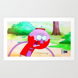 Angry Benson The Regular Show Art Print By Mvtemba Society6