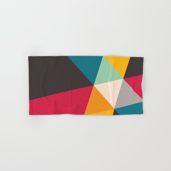 Geometric Triangles Hand & Bath Towel