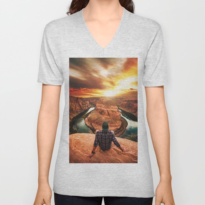 on top of canyonlands V Neck T Shirt
