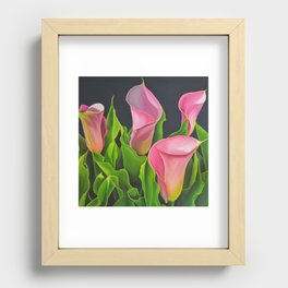 Dancing Lilies Recessed Framed Print