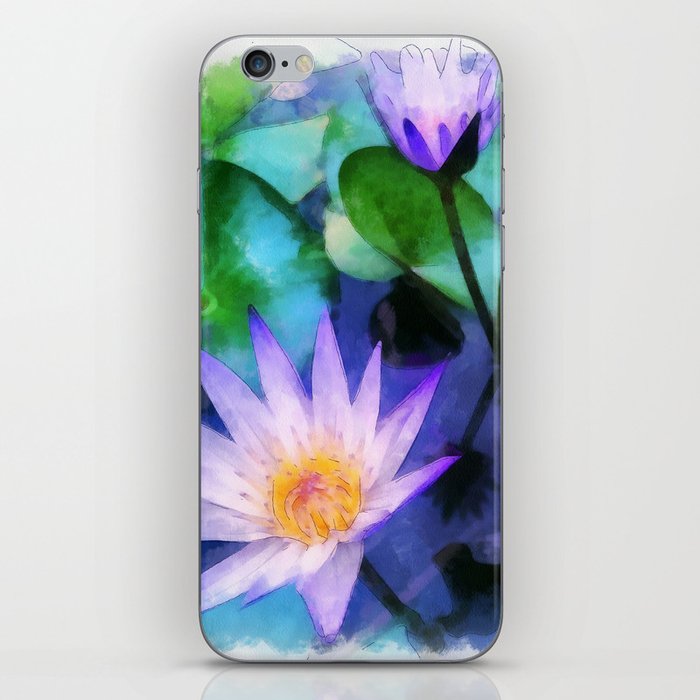 Purple Lotus iPhone Skin