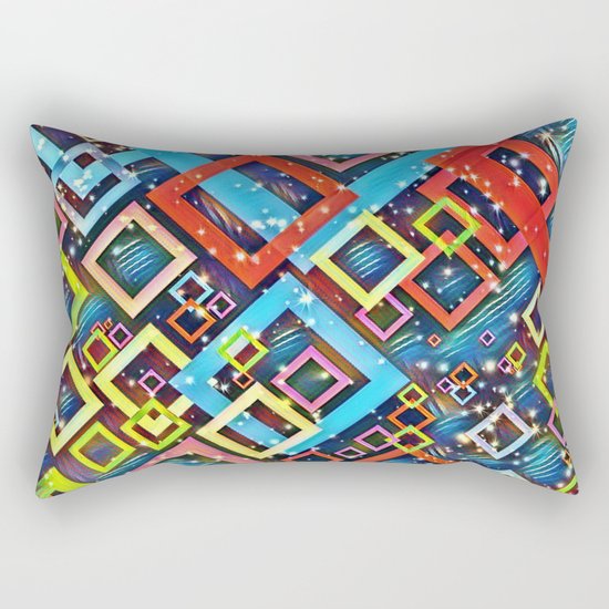 sparkling check pattern A Rectangular Pillow