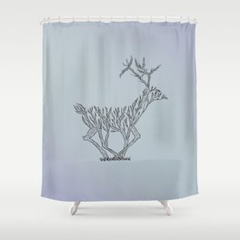 Deer Branches Shower Curtain