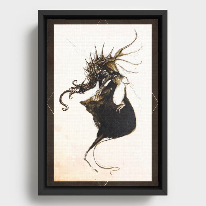 The Dragon of Ages Past - Draco saeculorum praeteritum Poster Framed Canvas