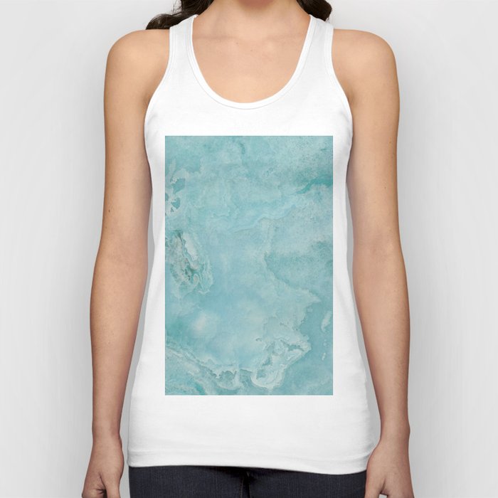 Turquoise Sea Marble Tank Top