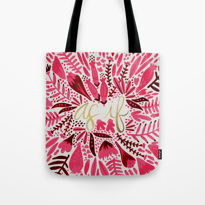 As If – Pink & Gold Tote Bag