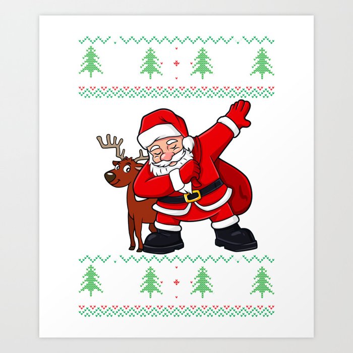 Dabbing santa ugly deals christmas sweater