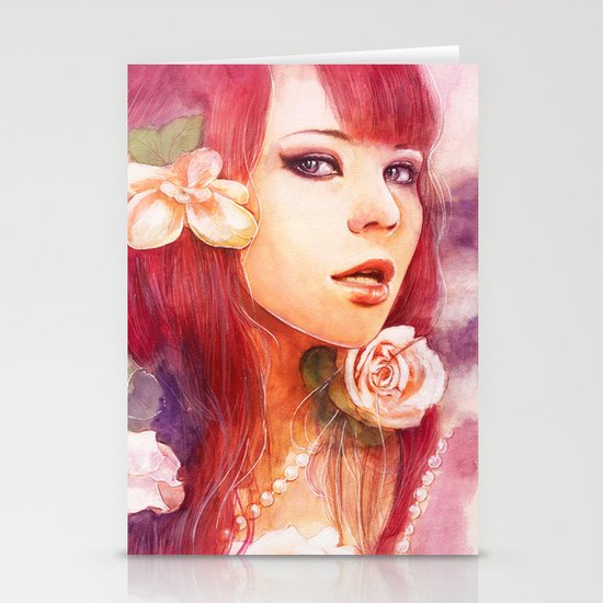 Kiss from a rose Stationery Cards