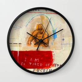 Gratuitous Simian Profanity. Wall Clock