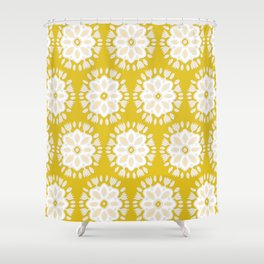 FLOR YELLOW Shower Curtain