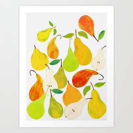 Pear Harvest Art Print