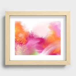 Summer Love 3 - summery abstract Recessed Framed Print