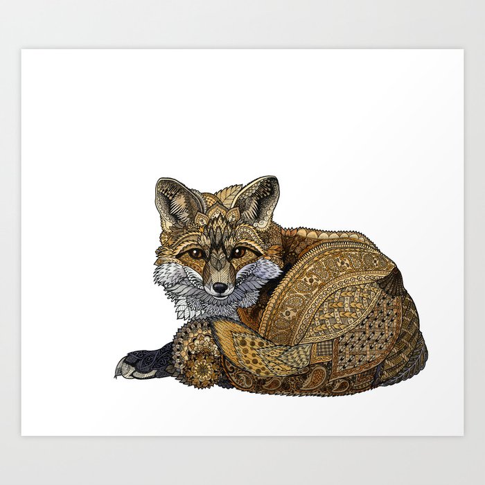 Fox Kit Art Print