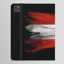 Austria flag brush stroke, national flag iPad Folio Case