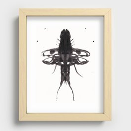Beetle Inkblot Recessed Framed Print