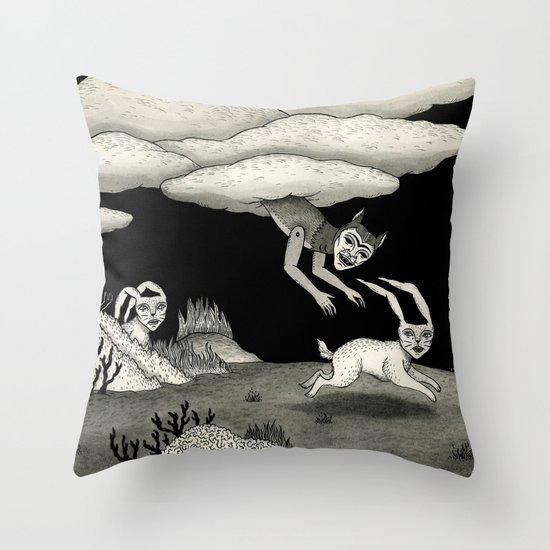 The Abduction Throw Pillow